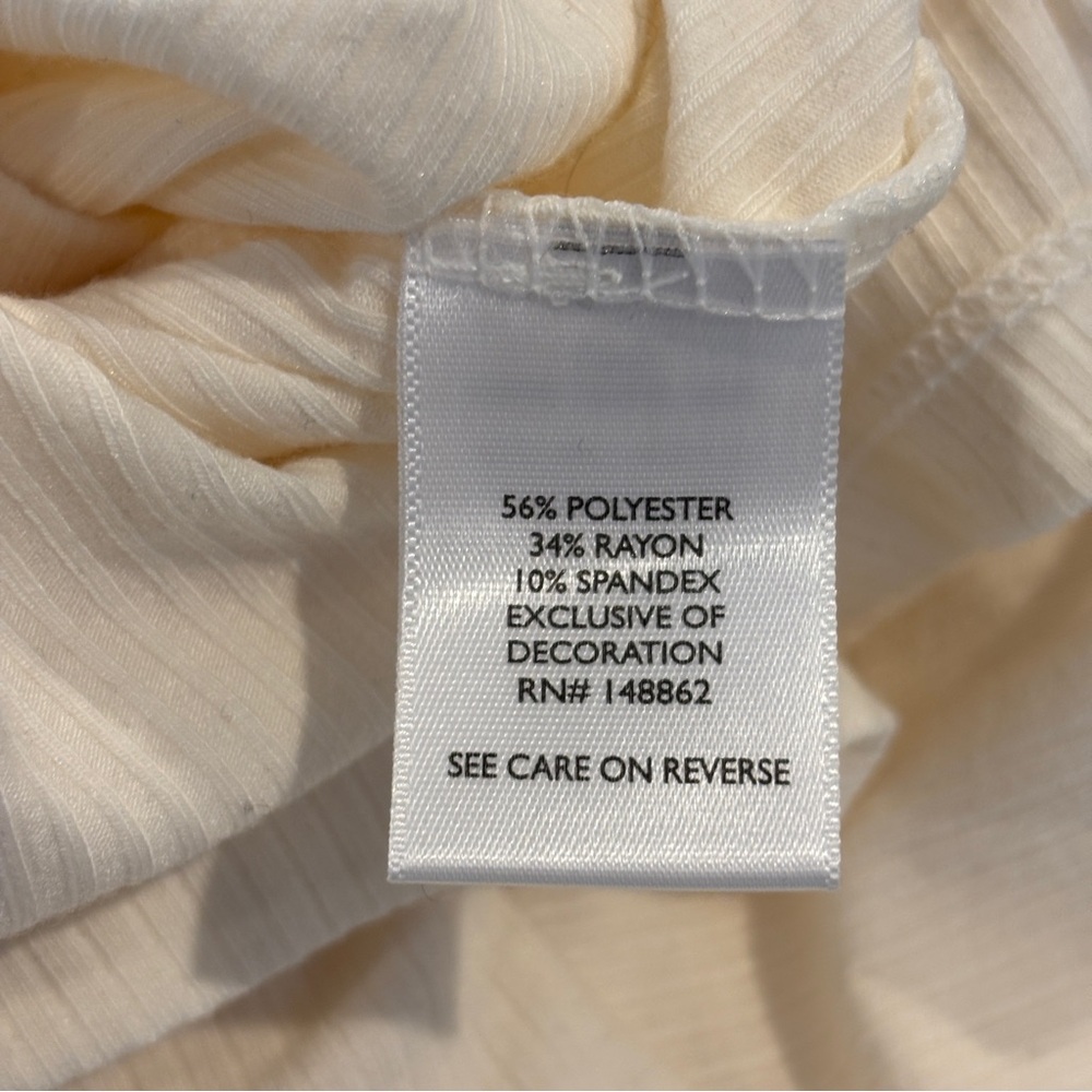 NWT torrid Super Soft Ribbed Sweetheart Top sz 5X Whisper White Lace Trim Tee - Picture 12 of 13